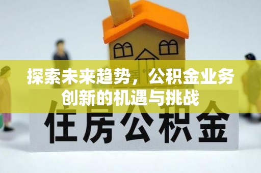 下城探索未来趋势，公积金业务创新的机遇与挑战