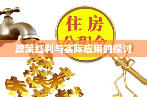 下城政策红利与实际应用的探讨